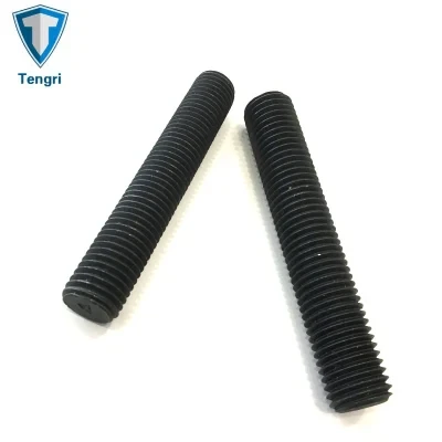 China Wholesale Customize Stud Bolt Black Oxide Threaded Rod Steel Rods External Male Threaded Rod Included Corrosion Resistance