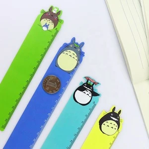 China Wholesale School Office Stationery Cartoon Animal 15cm PVC Bookmark Ruler