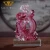 Import Chinese Dragon With Coin Red Casting Glass Crystal Sculpture Home Decor Craft from China