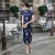 Import Chinese Traditional Dress Womens Silk Satin Cheongsam Qipao Summer Short Sleeve Long Dress from China