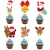 Import Christmas Cupcake  Snowman  Christmas Theme Party Cake topper  Decoration Party Supplies from China