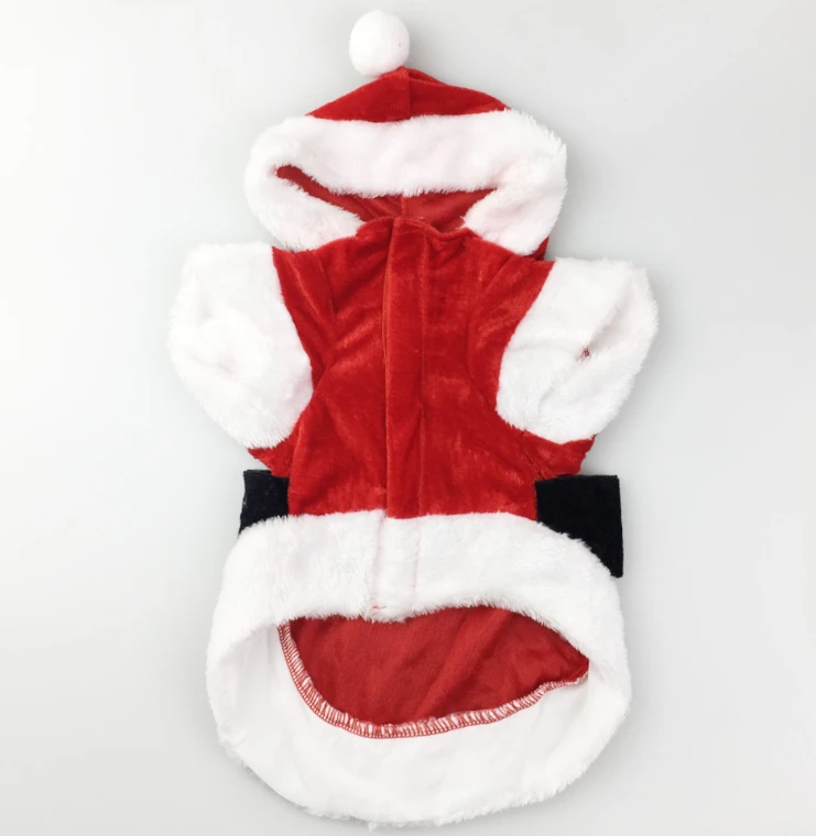 christmas pet  santa suit cloth decoration