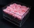 Import Clear 16 holes removable tray acrylic flowers box with drawer storage preserved flower box luxury pink rose acrylic flower box from China