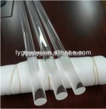 clear fused transparent polished crystal quartz rods