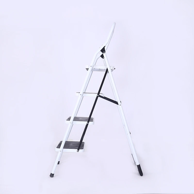 Climbing industrial movable 4 step steel scaffolding ladder