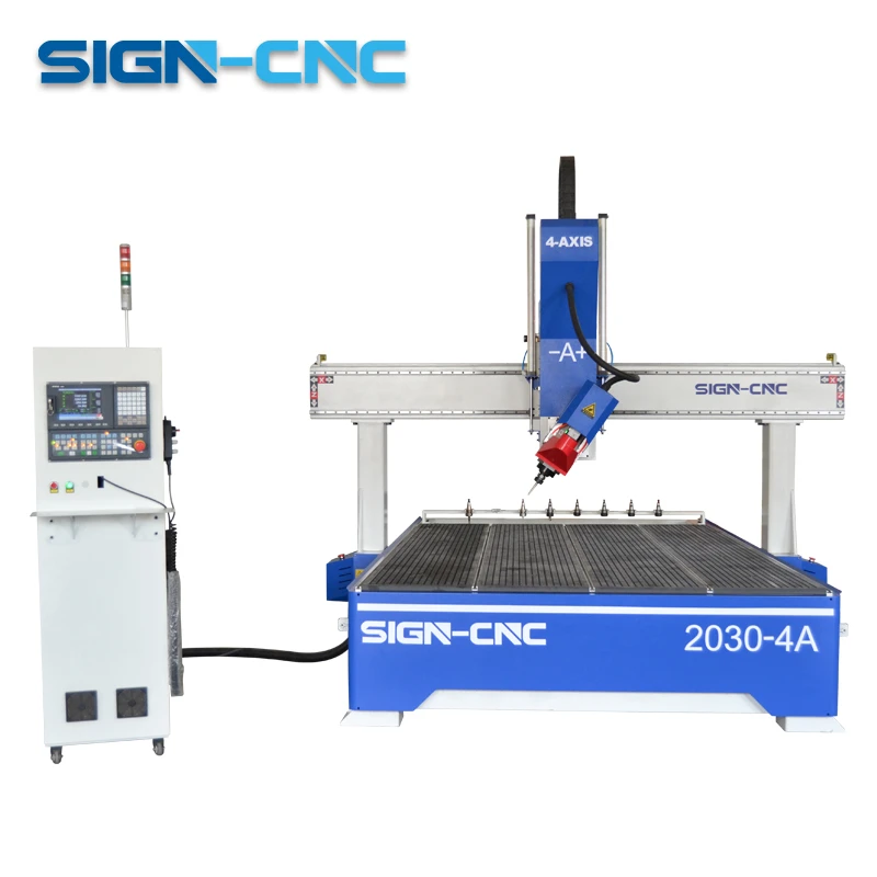 CNC Router ATC Rotate Swing Head 1530 2030 2040 4 Axis Woodworking Machine