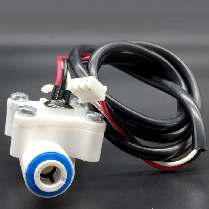 CNKB IFM-8 1/4&#x27;&#x27; Hall Effect water flow sensor, small pulse plastic flow meter for water dispenser,RO purifier