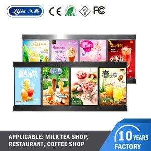 COCO milk tea Advertising Led Menu Board/Menu Light Box/Restaurant Menu Light Signs