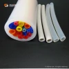 colors withe silicone rubber  extrusion profile medical food grade pipe tube