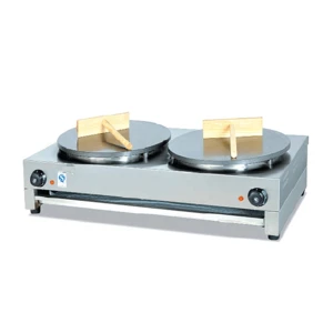 Commercial 400mm Diameter Commercial Electric Pancake Machine Double Sided Stainless Steel Crepe Maker