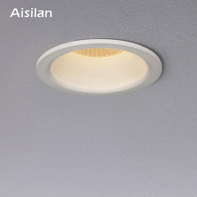 commercial showroom wall washer 3 4 inch anti-glare Spot light COB LED Recessed dimming cylindrical downlight