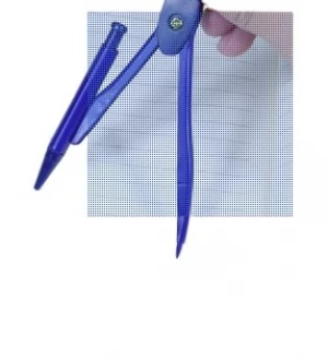 Compass Divider Math Geometry Set With Ruler Pencil in Plastic Box