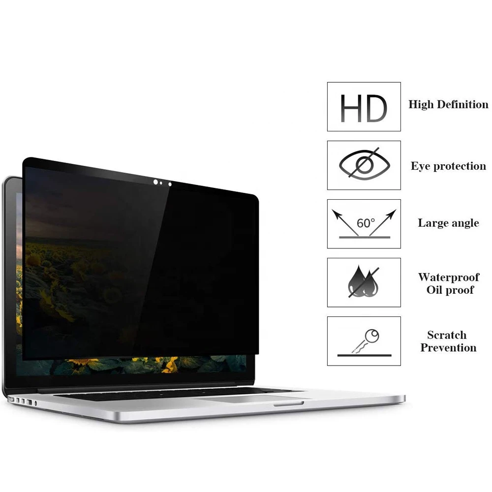 Computer screen eye protection anti glare privacy screen protector filter for Apple 16 inch new size