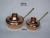 Import Copper Frying Pan with pewter lining and brass handles polished from India