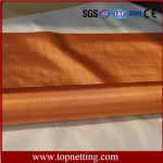 Copper infused fabric / copper fine mesh wire cloth
