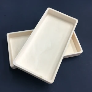 Corundum Mullite ceramic sagger tray crucible for refractory Kiln