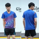 Couple's china sports badminton wear, high quality sportswear volleyball shirt