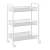 Import Creative home kitchen toilet bathroom beauty salon metal trolley with hook storage cheap rack shelf from China