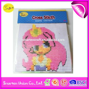 cross stitch pattern little girl, competitive price cross-stitch kits fabric