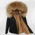 Import Custermize Oversize Real Raccoon Fur Collar Ladies Hoodie Parkas Artificial fur Coat Women Faux Fur Lined Parka Coat from China