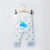 Import Custom Blue Whale 100% Cotton Baby Romper 3 Pcs Newborn Baby Layette Sets from China