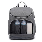 custom fashion Light Weight Multifunctional Mummy bag Large Capacity travel baby diaper bag back pack with Earphone hole