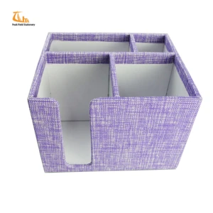 Custom High Quality purple fabric luxury office desk set