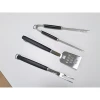 Custom Including Fork Shovel Slip Stainless Steel Pp Plastic 3 Pcs Barbecue Tool Set BBQ Tools For Kitchen Outside Bbq