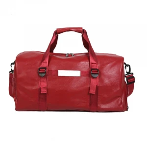 Custom logo printed hot selling most demanded Leather duffel bag