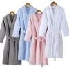 Custom made bathrobes fancy cotton waffle weave robes bath quick-drying bathrobe