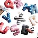 Custom made Birthday Decoration canvas Q version 26 English letter puppet model room pillow cushion
