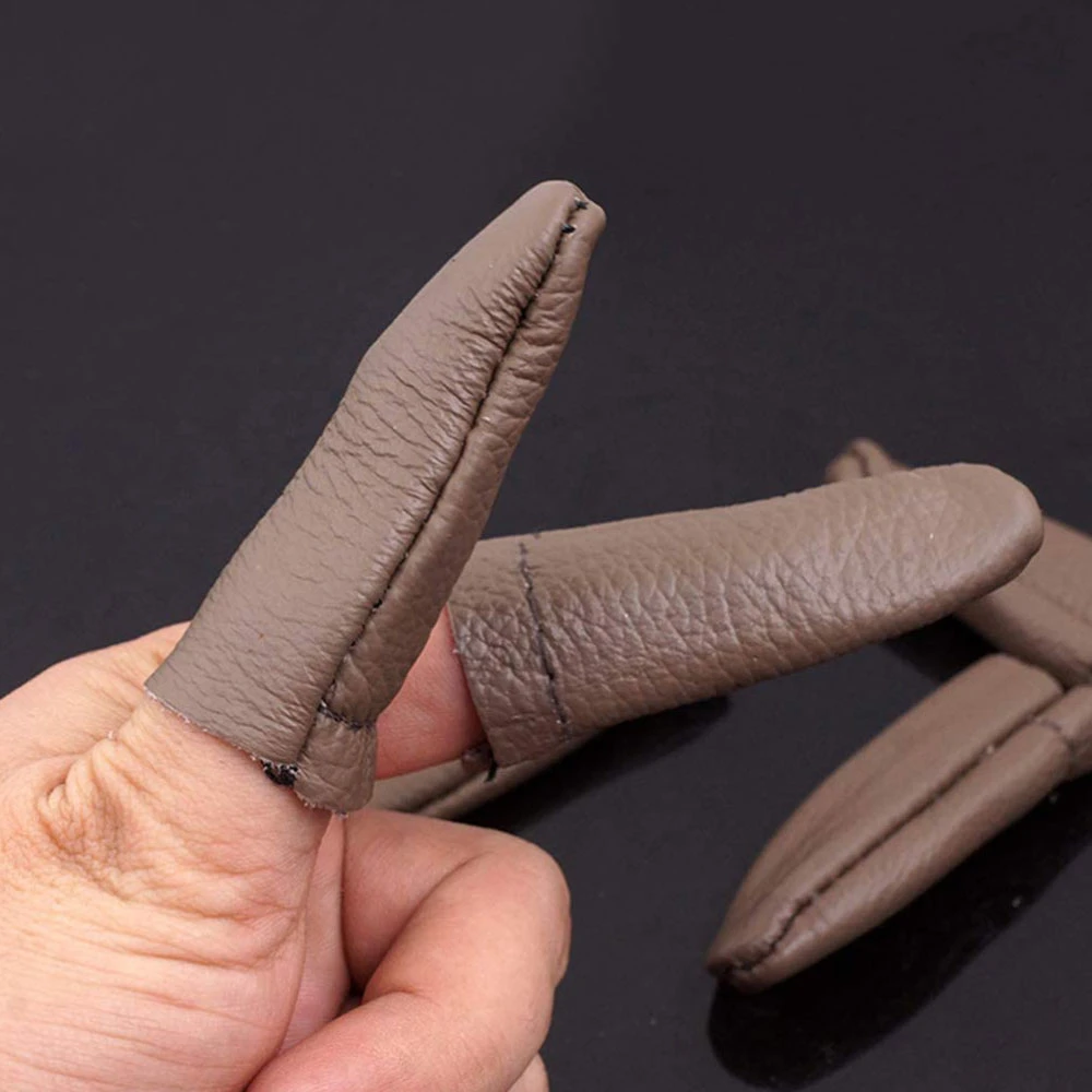 Custom Made Needle Felting Leather Finger Protector Knitting Thumb Index Finger Thimble Finger Guards