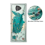 Custom printed microfiber anti slip sand resistant beach towels recycled materials wholesale pool beach ccamping towel