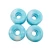 Import Custom Skate Board Wheel of 53mm White and Blue Mixed Color Skateboard Wheel from China