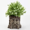Custom Tree Man in Tree Stump Shape Hanging Succulent Pots, Indoor Or Outdoor Resin Flower Planter