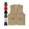 Custom Unisex logo printed printing Photography Fishing mens vests & waistcoats