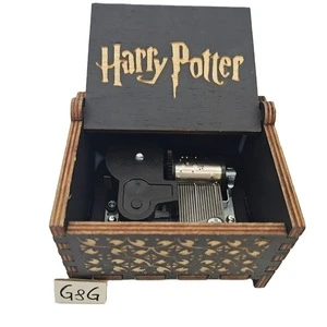 Custom Woodenr Harry Potter Toys Wind Up Music Box