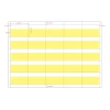 Customize A4 Perforated Copy Paper sheet Price Tag Shelf Tickets  For Supermarket