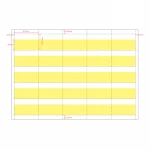 Customize A4 Perforated Copy Paper sheet Price Tag Shelf Tickets  For Supermarket