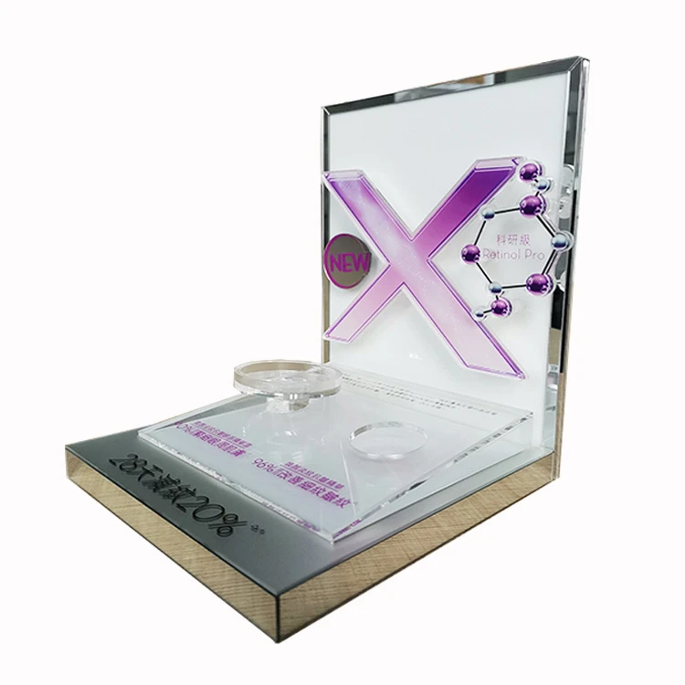 Customize the high-end acrylic display stand  Acrylic foundation display box Cosmetics display stand
