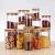 Import customized high borosilicate glass kitchen spice storage jar with bammboo lid from China
