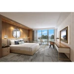 Customized  Luxury 5 Star Hotel Bedroom Furniture Set Hospitality Resort Room Furniture