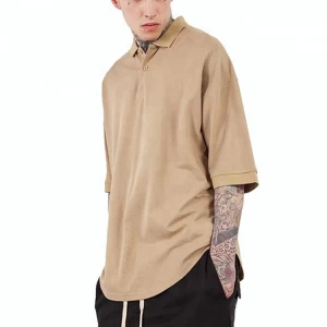 Customized man suit hip hop clothing oversized tshirt half sleeve men shirt