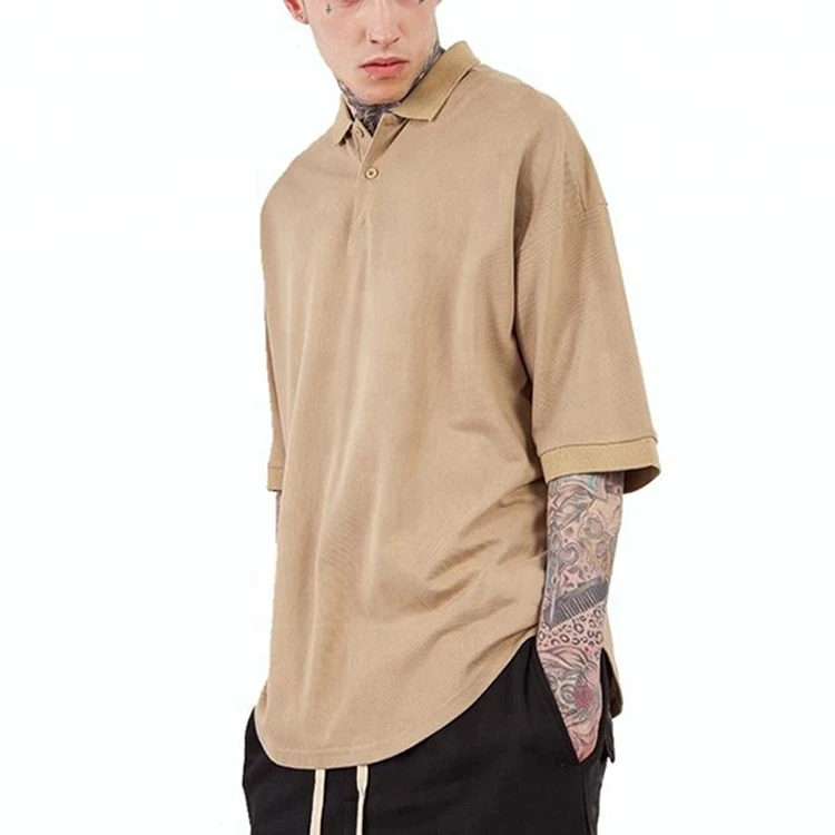 Customized man suit hip hop clothing oversized tshirt half sleeve men shirt