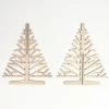 customized plywood laser cut wooden craft in small christmas tree shape