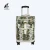 Import customized print light weight PU leather luggage soft case business trolley luggage from China