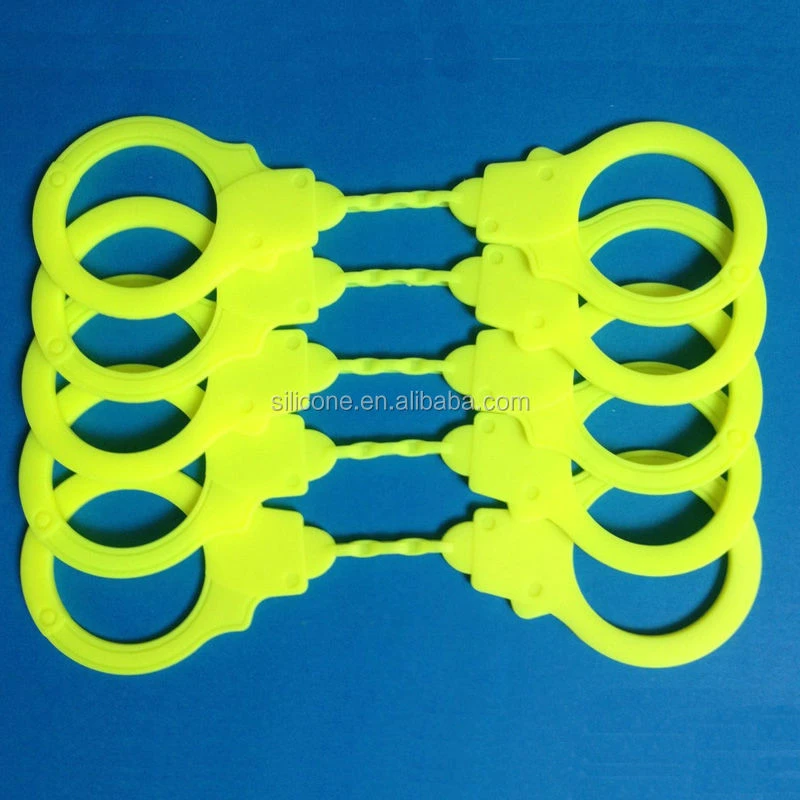 customized silicone toys / educational toys / shape fun toy silicone handcuff