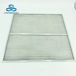 customized size high temperature resistance washable aluminum frame ventilation mesh for air filter expanded metal mesh