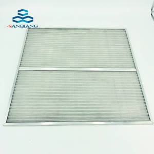 customized size high temperature resistance washable aluminum frame ventilation mesh for air filter expanded metal mesh