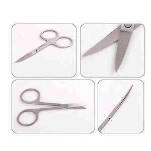 Daily Use Small Sharp Mini Silver Stainless Steel Eyebrow Trimming Scissors Tool Brow Permanent Makeup Scissors For Salon